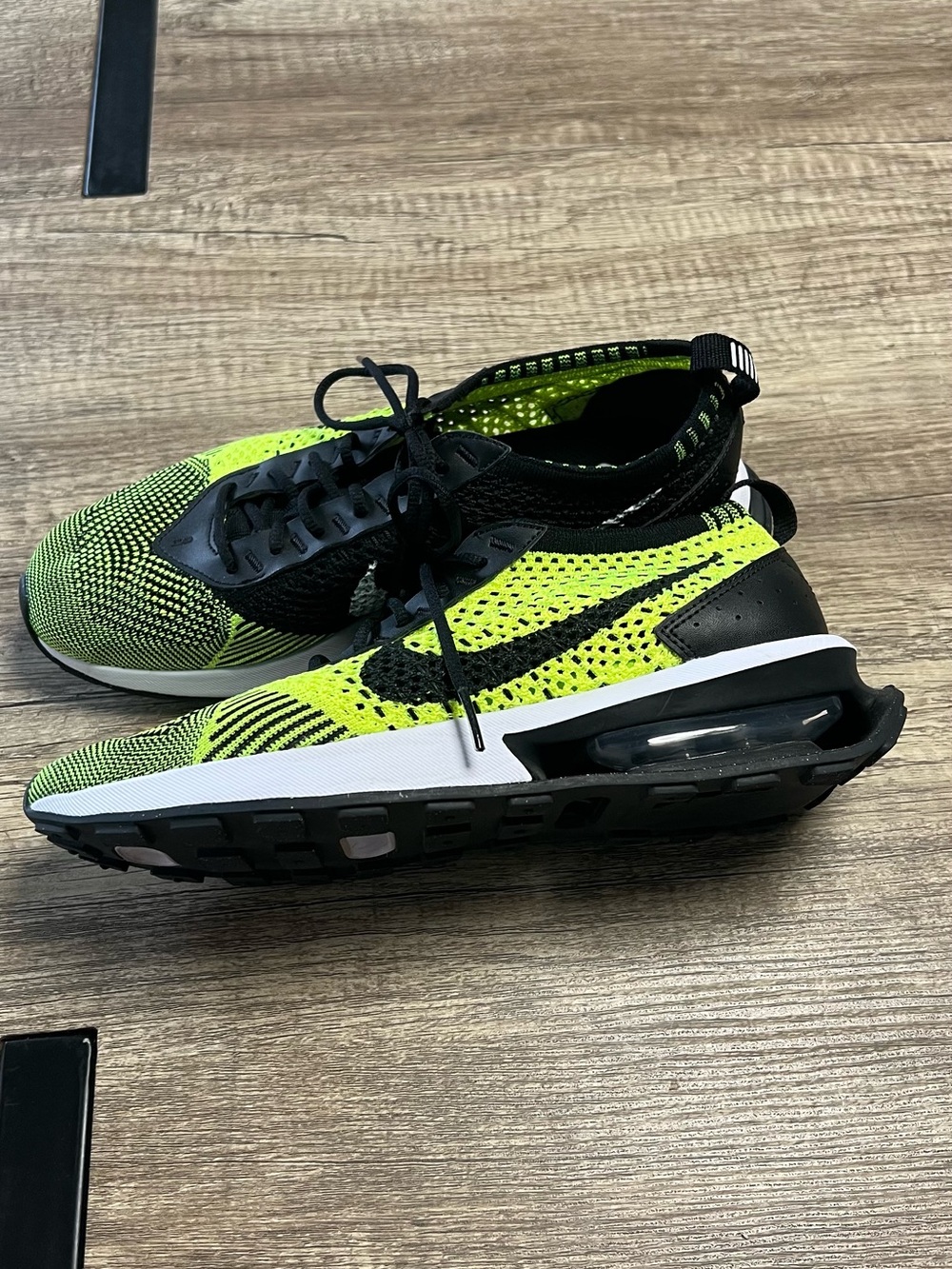 Nike Flyknit Running Shoes — Neon Yellow/Black
